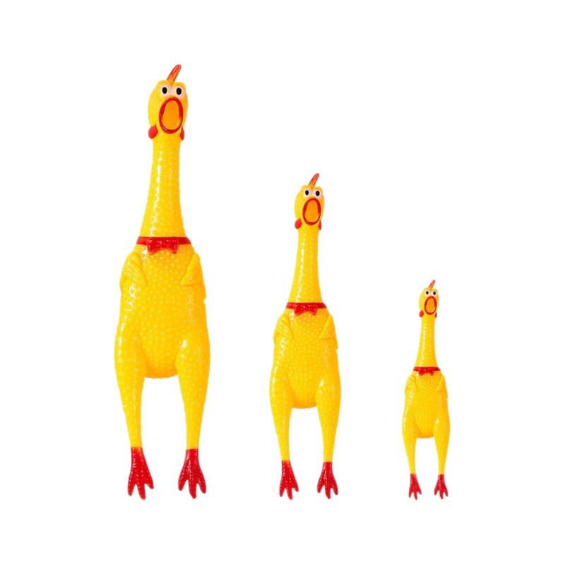 Factory wholesale of vinyl toys, such as the "Screaming Chicken" prank toy, the "Screaming Chicken" fun vocal toy, and the "Cooing Chicken Pet" Item Picture