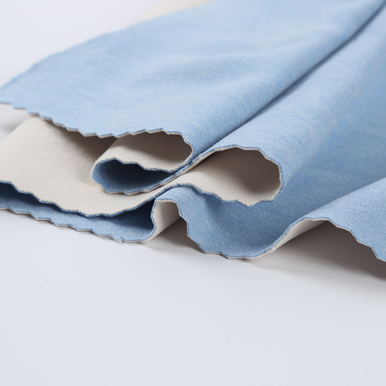 厂家现货280g阳涤单面炫彩德绒面料缎彩德绒家居服打底衫布料