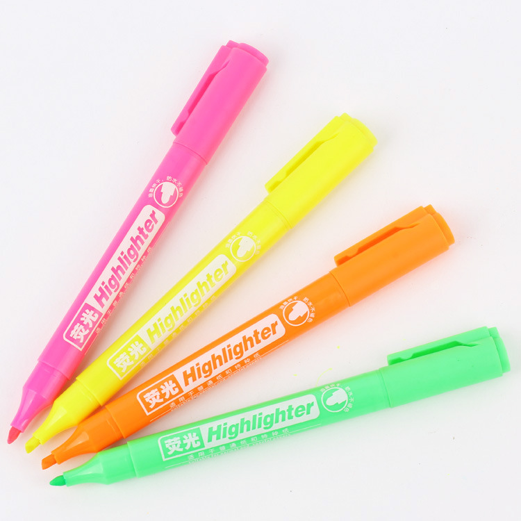 New extended highlighter, plastic highlighter marker 228, Tianfeng six-color Highlighter, Tianfeng Stationery Manufacturer details Picture