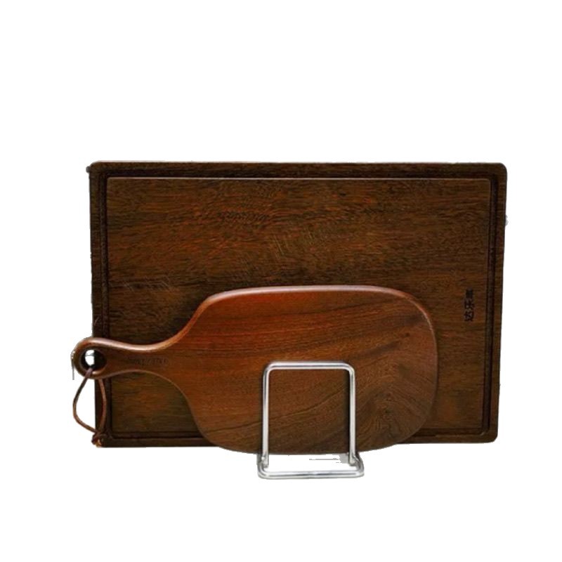 Pot lid rack, stainless steel cutting board rack, kitchen countertop cutting board storage rack, household cutting board, pot lid draining storage rack Item Picture