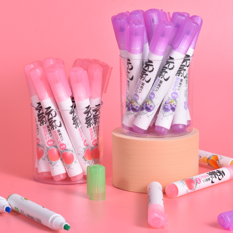 Wholesale Weiya Hui Highlighters, large-capacity fruit-scented highlighters 061, eye-protecting soft-color highlighters Application Scenario