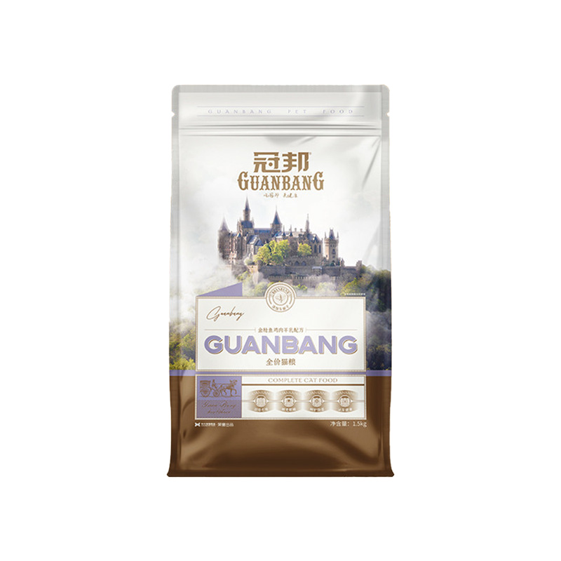 Guanbang cat food 1.5kg atún pollo leche de cabra cat food fase completa universal cat food para gatos adultos comida para gatos jóvenes Item Picture