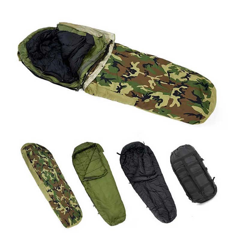 Three-piece camouflage sleeping bag, multi-functional camouflage sleeping bag, adult camouflage sleeping bag, outdoor sleeping bag, camping sleeping bag Item Picture