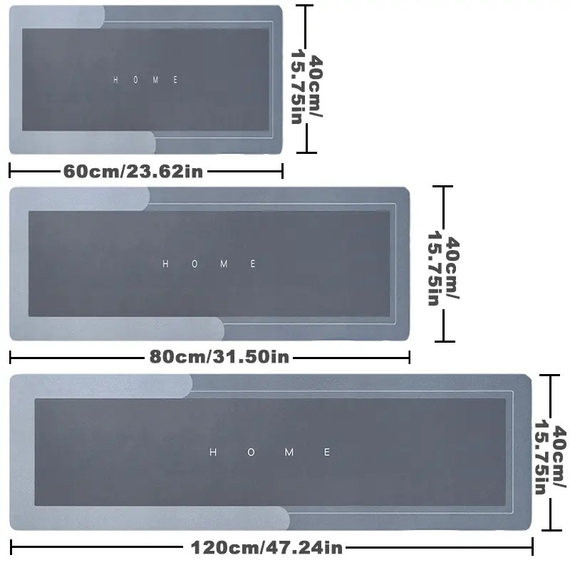 Amazon temu offers diatom mud floor MATS, kitchen water-absorbing and oil-absorbing floor MATS, easy-to-maintain anti-slip MATS for the entrance and foyer Application Scenario