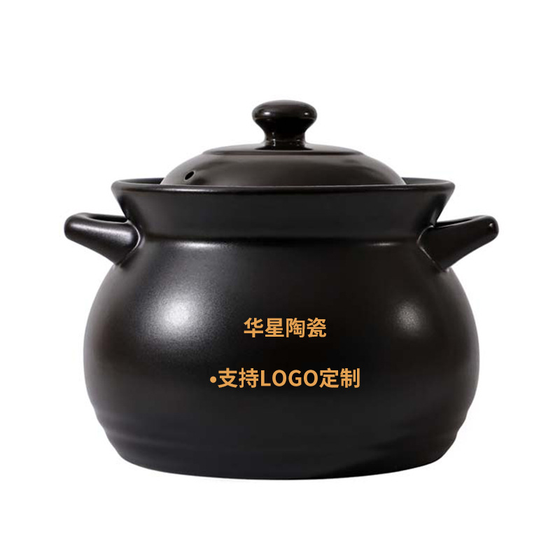 Carefully selected commercial high-temperature resistant large-capacity ceramic soup POTS, Chinese herbal stew POTS, clay pot POTS, household gas stoves, and clay pot wholesale Item Picture