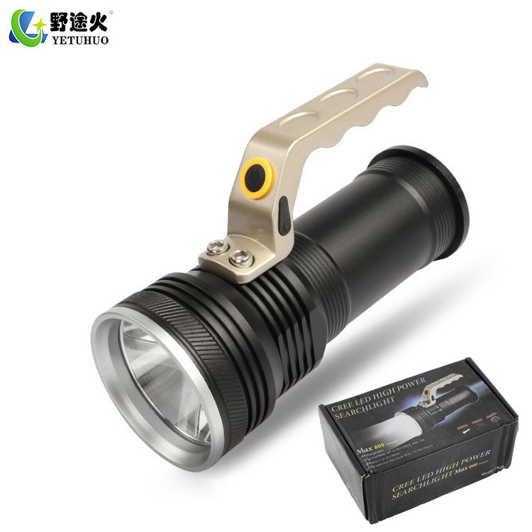Aluminum alloy outdoor long-range lighting flashlight, charging portable lamp, LED patrol xml-t6 high-intensity searchlight Item Picture