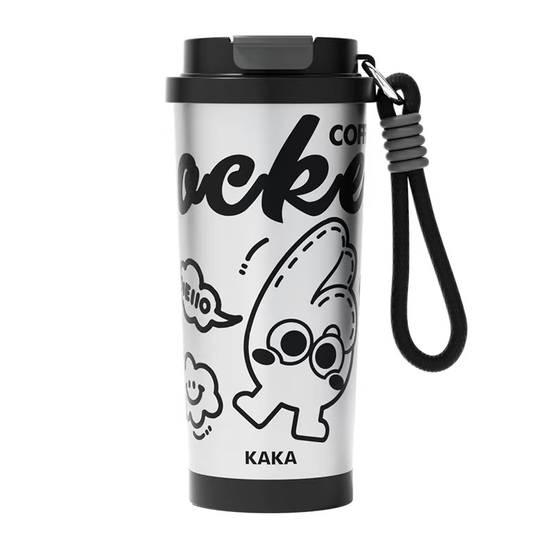 316 stainless steel coffee cup, with a unique design sense and high aesthetic standards, is a thermos cup for both men and women Item Picture