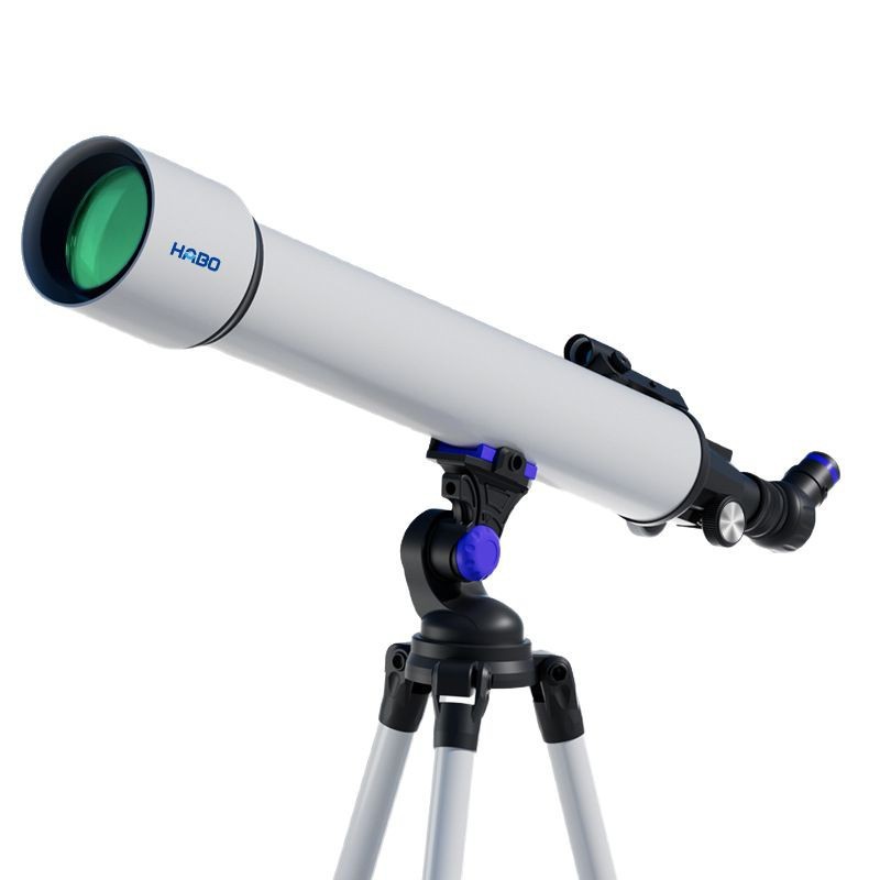 The Habo 80900 White Astronomical Telescope With A Large Aperture Offers High-Definition And High-Magnification Stargazing And Sightseeing, Suitable For Both Space And Ground Use Item Picture