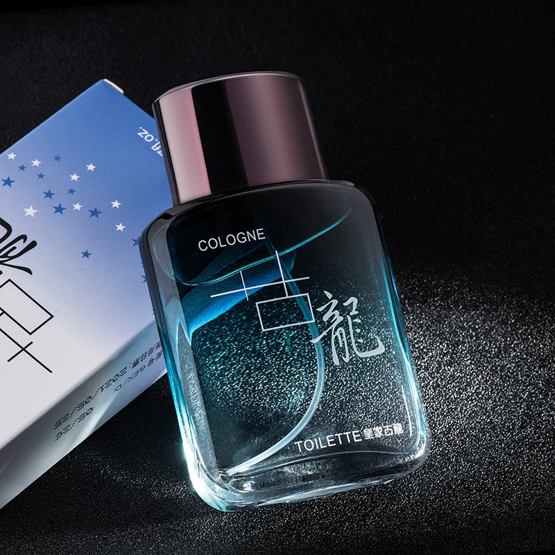 A sample of 88ml domestic blue transparent cologne body fragrance spray Perfumes