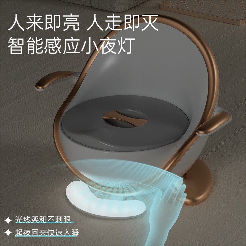 严选儿童马桶坐便器男女小孩尿便盆易清洁家用带灯宝宝如厕训练产品图