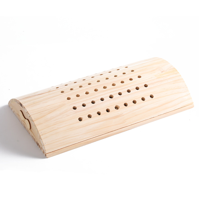 Solid wood moxibustion pillow, home lumbar moxibustion box, mugwort cervical pillow, portable moxibustion, special wooden fumigation moxibustion device for sleep Item Picture