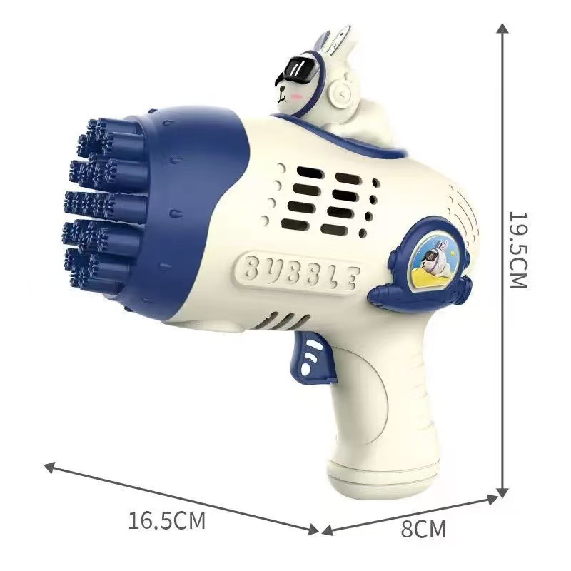 The new fully automatic non-leaking space bubble machine, children's bubble gun, birthday gifts for boys and girls, and a popular toy Item Picture