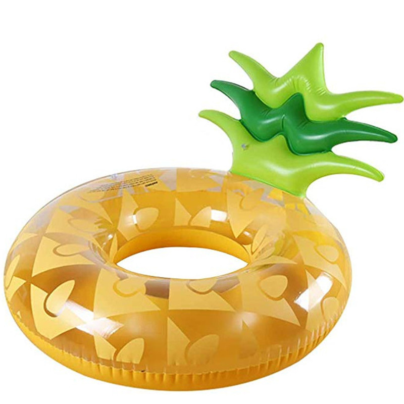 跨境水果靠背游泳圈西瓜牛油果把手腋下圈成人菠萝靠背泳圈批发白底实物图