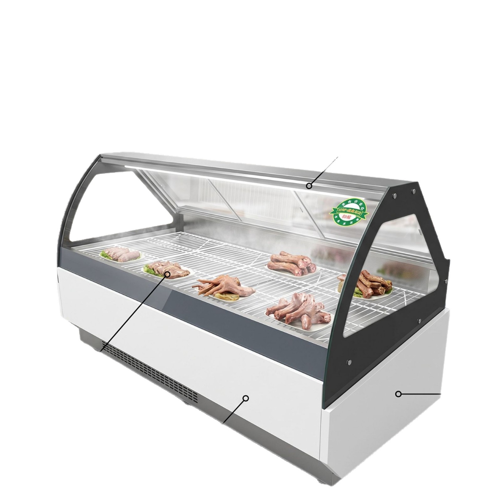 ثلاجة مثلجات مثلجات من زجاج ثلاجة لطائر البط المجفف Item Picture