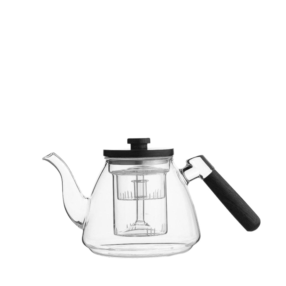 Glass teapot, household heat-resistant Japanese tea brewing teapot, kung fu tea set, electric ceramic stove set, tea and water separation kettle Item Picture