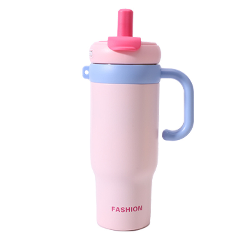 Customized 316 stainless steel giant insulated cup, large-capacity handle car water cup, light luxury and high-end feel Item Picture