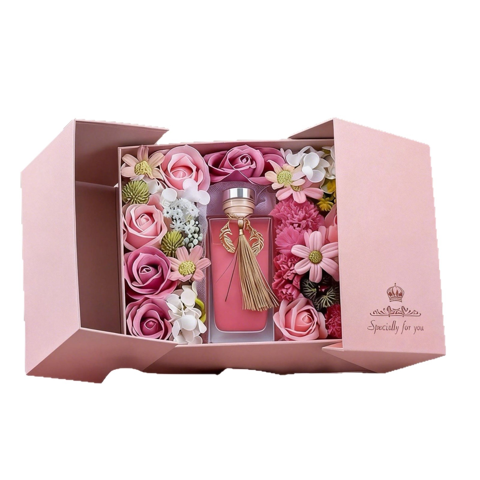 Gilded scented gift bag, flower box, practical soap, flower gift box, Mother's Day gift 150ml, souvenir, Valentine's Day Item Picture