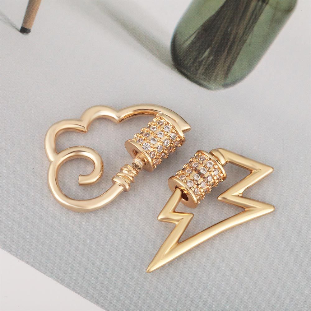 Micro-inlaid accessories, cross climbing buckle, niche decorative buckle, diy accessory, screw buckle, high-end pendant, ladies Specification image