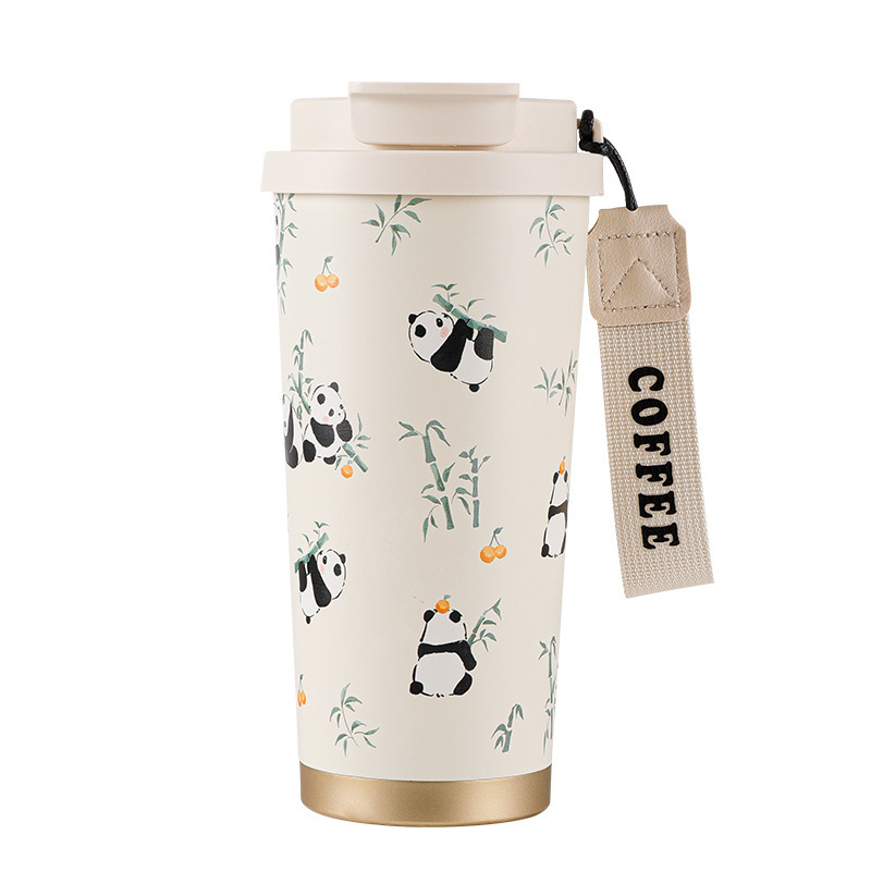 精美中国风不锈钢咖啡杯时尚女士便携保温杯子高品质真空水杯批发