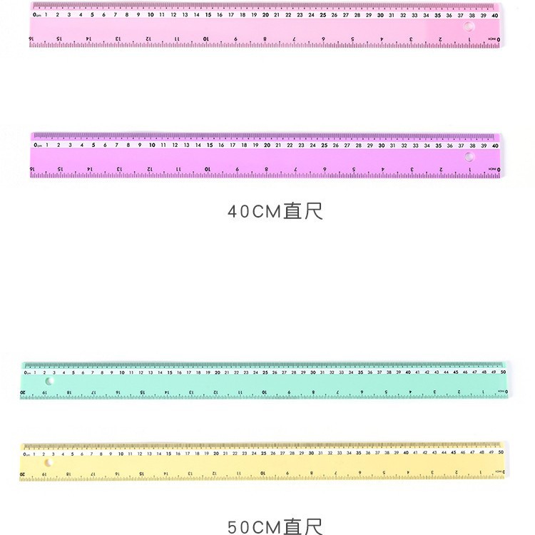 One-horned Deer student four-piece set for export, customizable LOGO, macaron student ruler set, ruler and Angle measuring device, in stock at Yingcai Factory details Picture