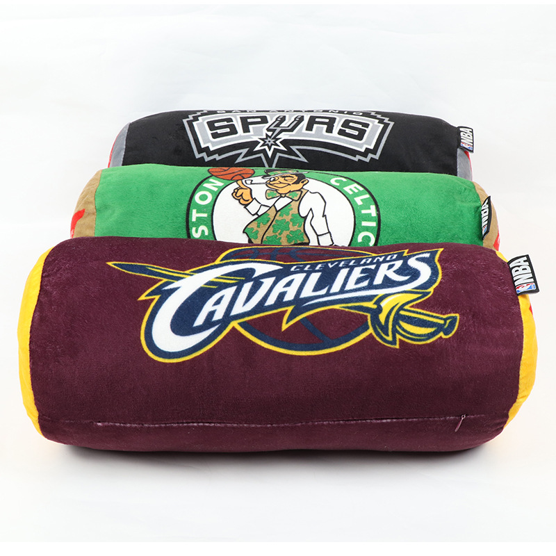 The source factory customizes NBA super soft fabric to fill cylindrical and square throw pillows, office sofa cushions and home furnishings details Picture
