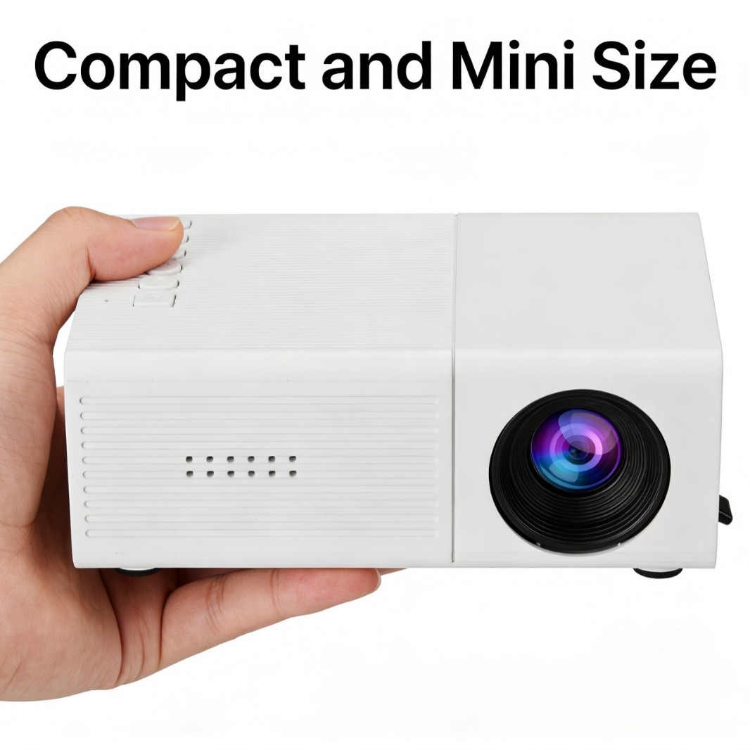 The new M3S cross-border mini projector, a portable LED micro projector for home use, is a high-definition 1080p product from TEMU Item Picture