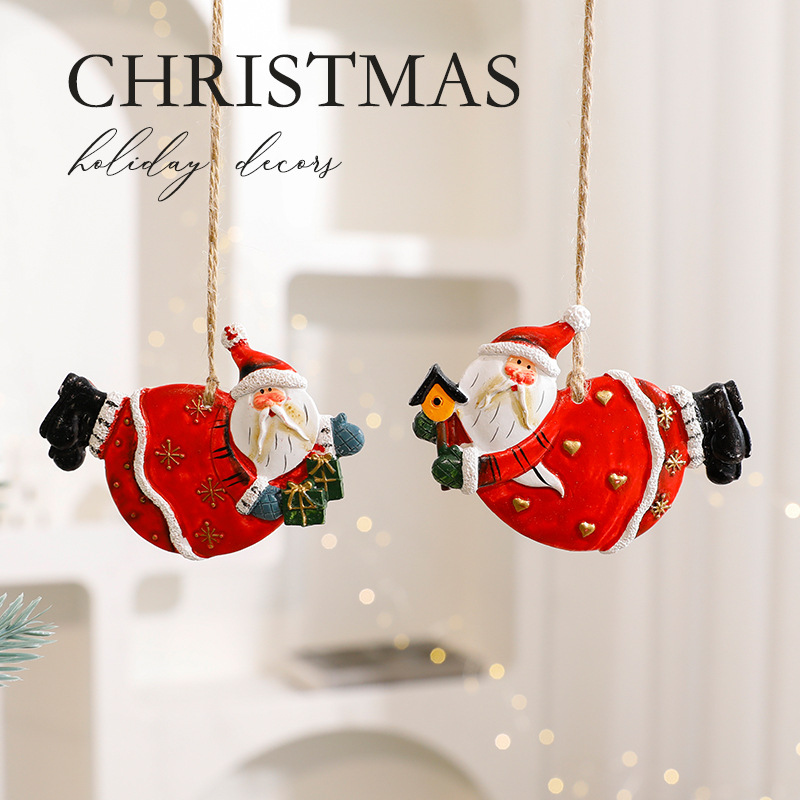 DIY snowman and reindeer Christmas resin pendant decorations, Christmas tree hanging decorations, scene decoration and arrangement