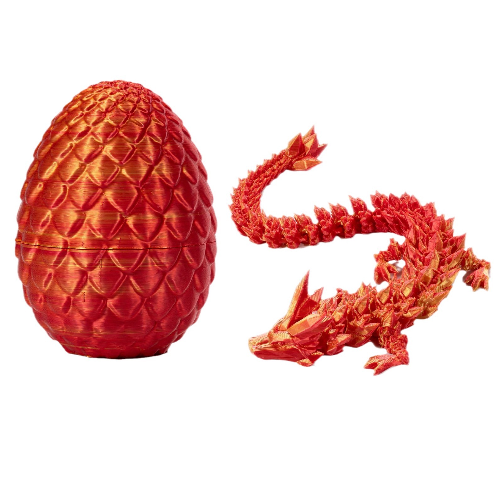 3D printed dragon egg set, gemstone crystal, dragon figurine, decorative items, handicrafts, trendy toys, storage, animals, creative home furnishings Item Picture