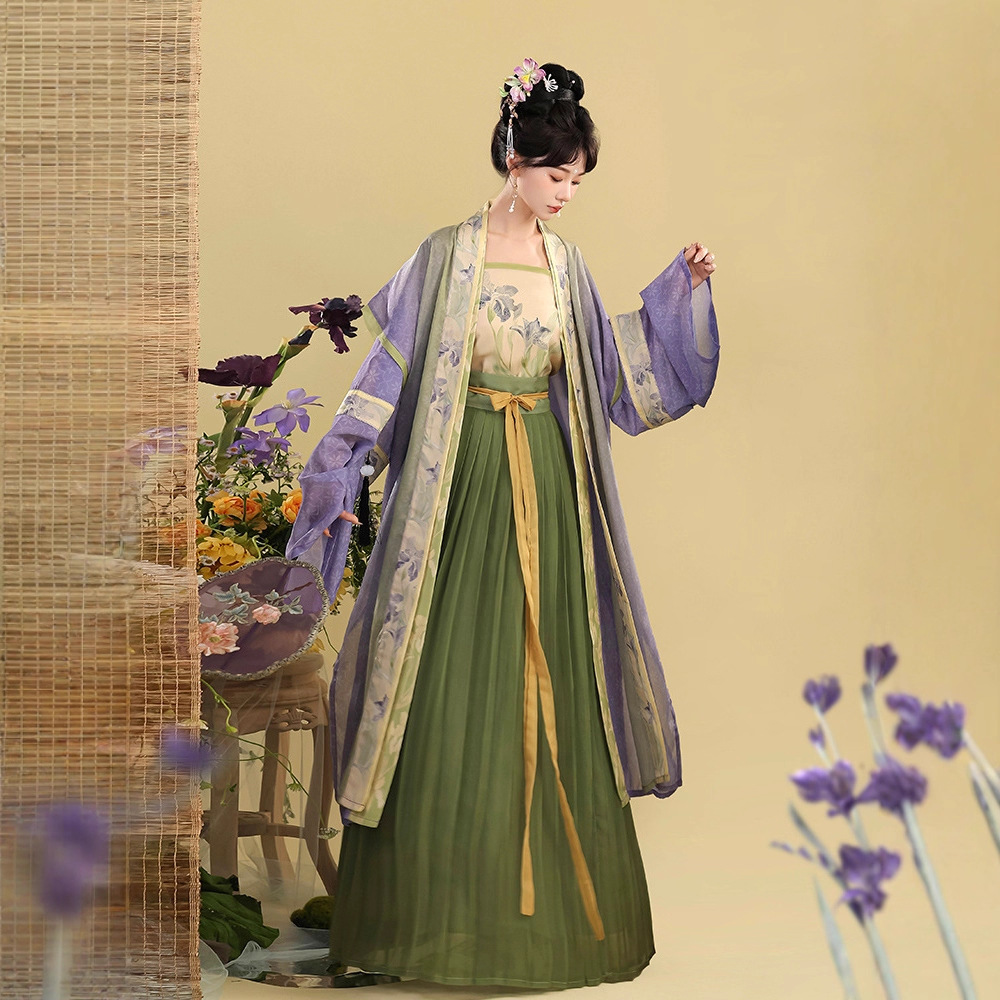 New stock of long-sleeved Chinese-style Hanfu women's performance costumes and armor made in the Ming Dynasty Specification image
