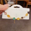 A new summer fashion and fresh multi-faceted cut crystal freshwater pearl bracelet, a unique and light luxury versatile accessory details Picture