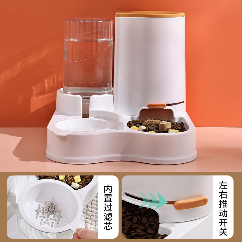 Rongka Pet Cross-border Pet All-in-one Automatic Feeder, Cat Automatic Water Dispenser, Large capacity dog bowl, cat bowl, moisture-proof mouth wholesale Application Scenario