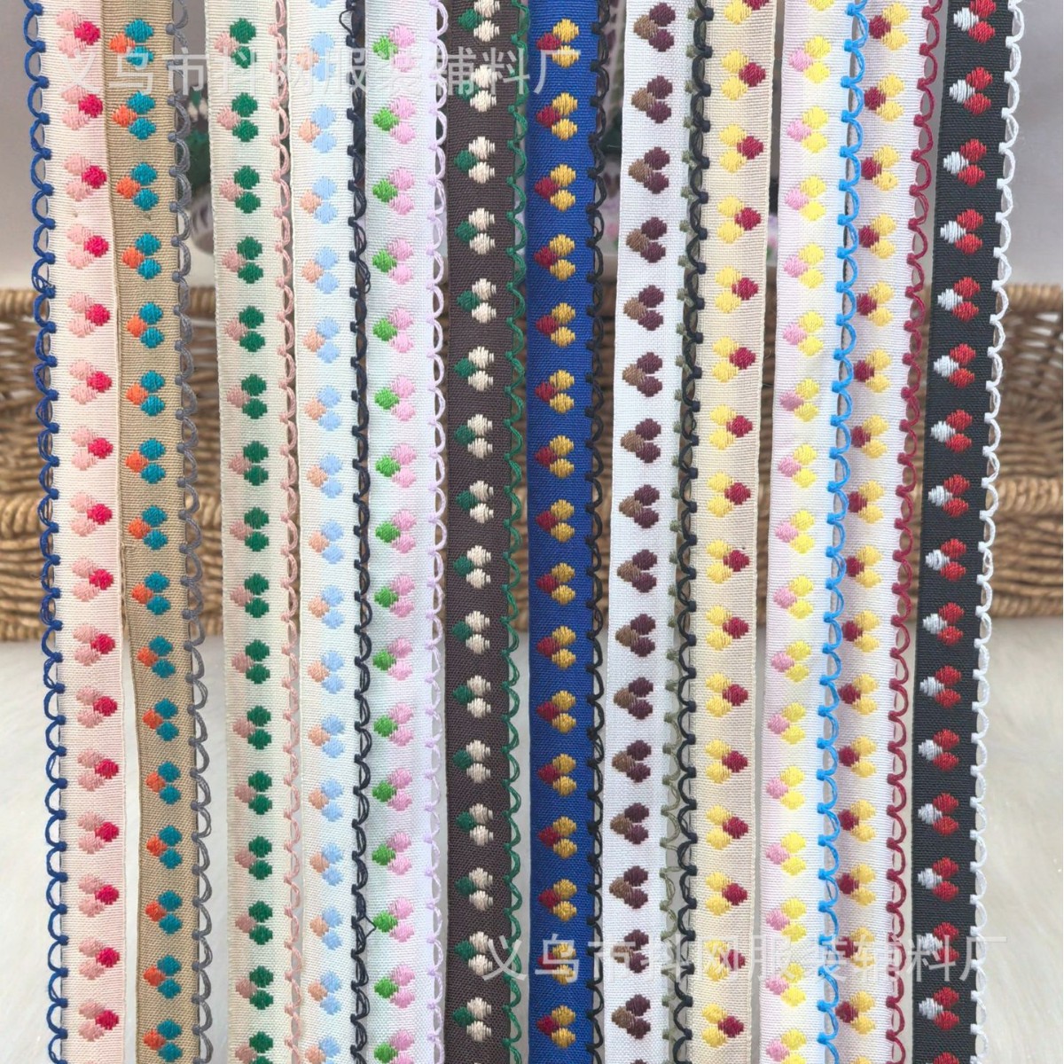 1.2cm orfebrería jacquard estilo étnico bordado cinta de tejido adornos para el pelo tocados bolsa banda lateral espectáculos accesorios de vestuario details Picture