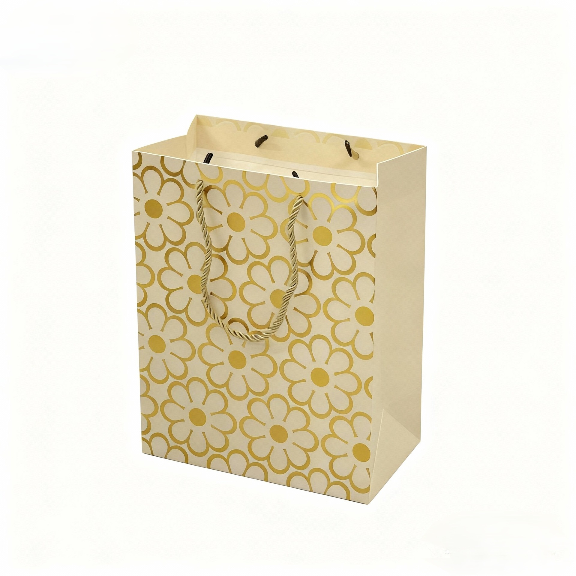 Light luxury gilded pattern gift bag set, retro geometric pattern hand-held paper bag, festival packaging, high-end gift box, gift bag paper bag Item Picture