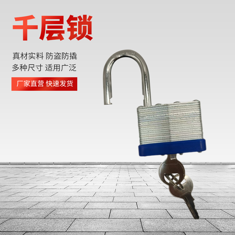千层挂锁行李箱双舌锁具门锁健身房柜子宿舍家用小锁头铜质防撬
