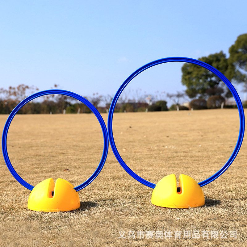 Football training ring, sensitive circle, cross-hole water injection base, agile circle, drill circle frame, football training obstacle combination Application Scenario