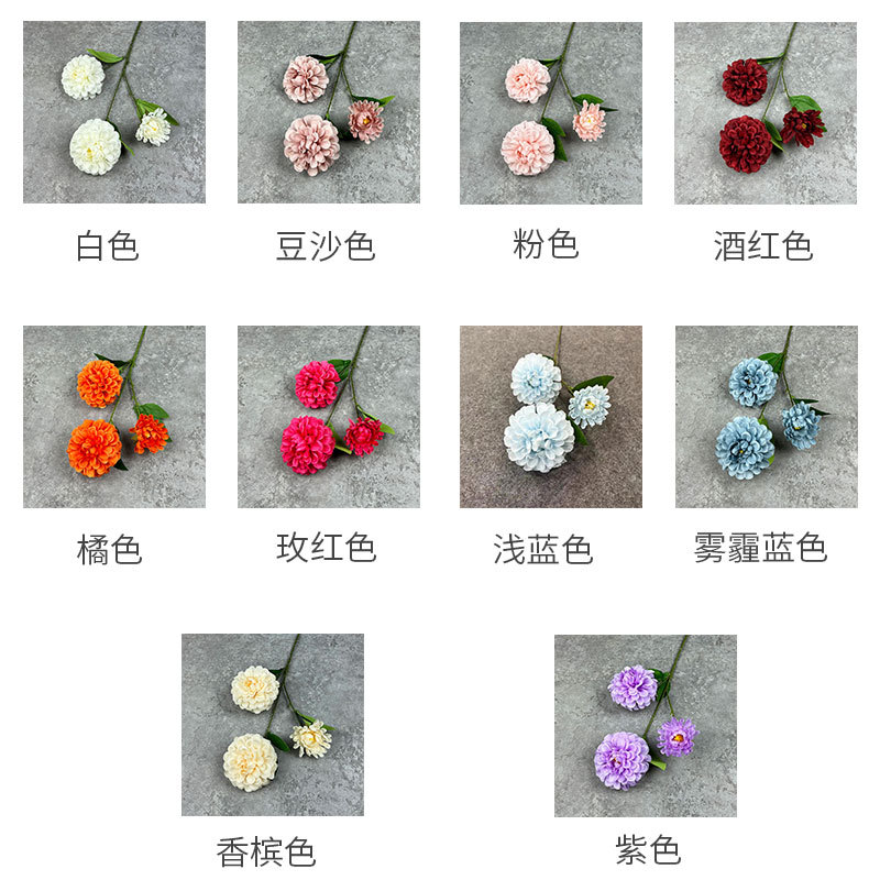 仿真花DIY发饰配件/假花/5朵塑膠花/仿真花/假花批发细节图