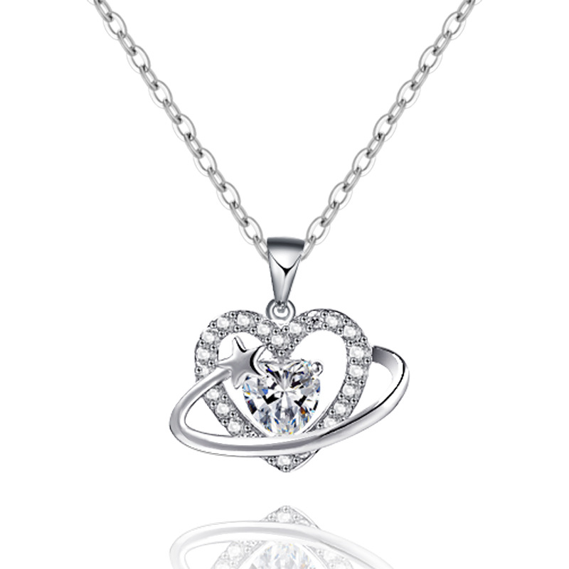 吊坠/银饰/天然翡翠吊坠/不锈钢爱心配件/无事牌白底实物图