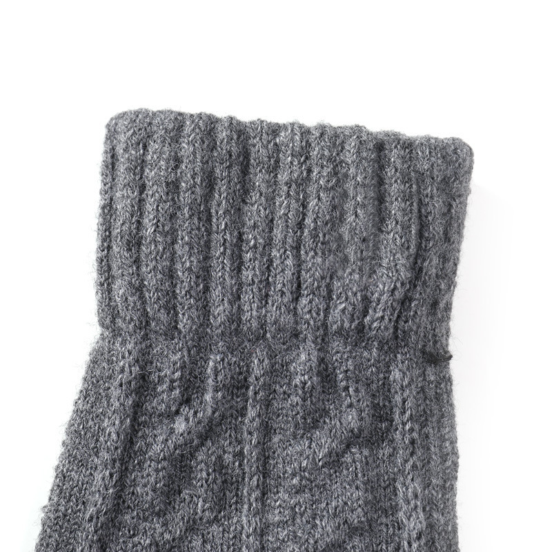 Winter touch screen warm gloves for men and women, Korean style versatile cold-proof outdoor skiing, cycling and fitness knitted woolen gloves details Picture