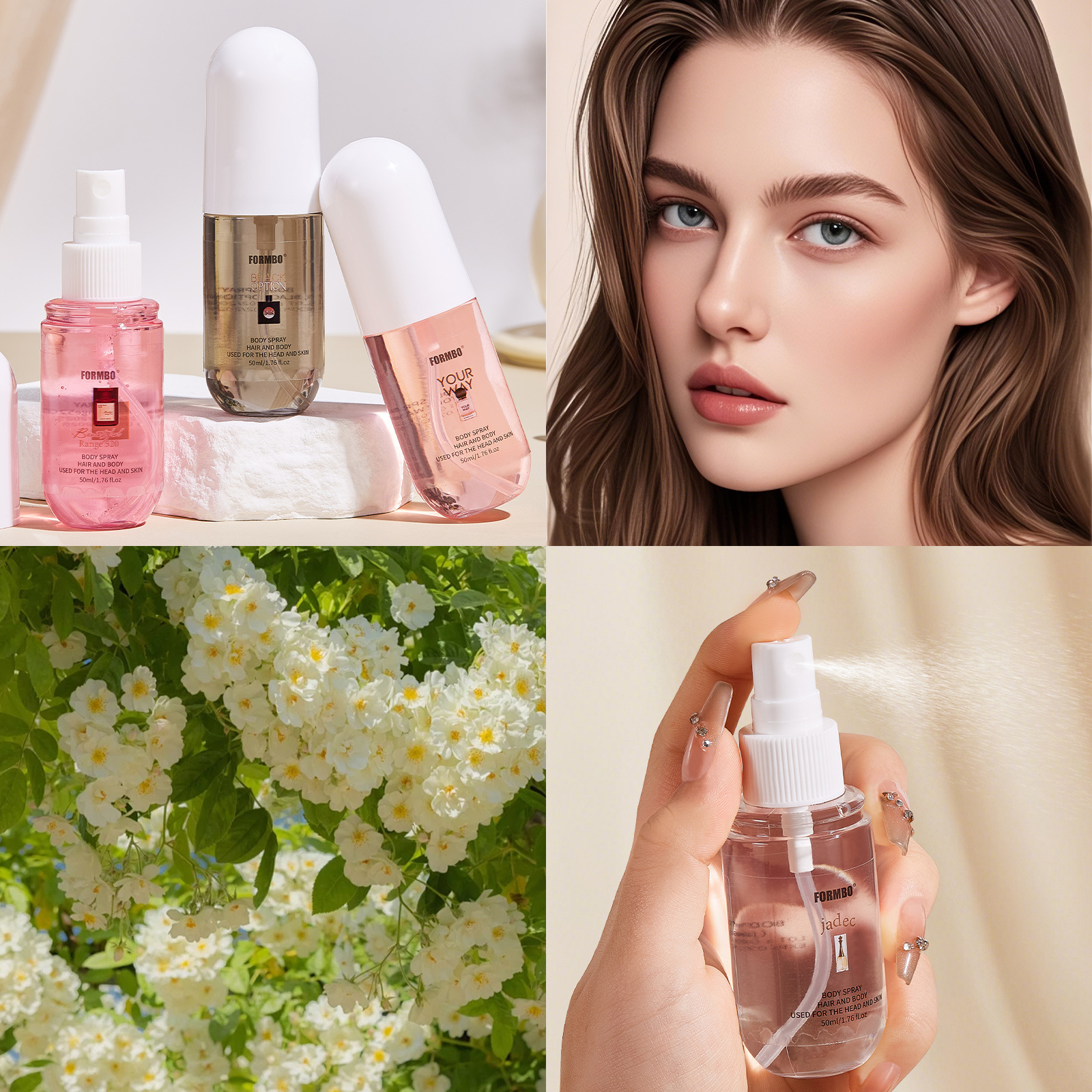 Cross-border exclusive FORMBO original long-lasting fresh perfume, women's perfume, hair and body perfume, spray wholesale Application Scenario