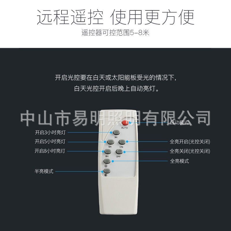 Solar lamps, outdoor garden lamps, automatic lighting at dark, floodlights, people-friendly models, best-selling foreign trade products, direct sales from the manufacturer Specification image