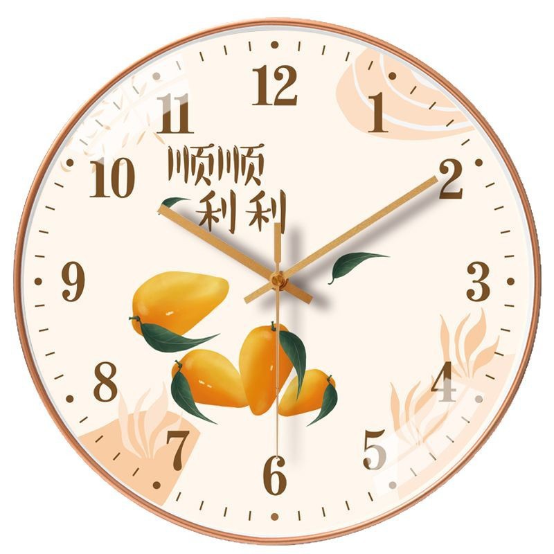 挂钟/亚克力挂钟/儿童挂钟/钟表/挂表白底实物图
