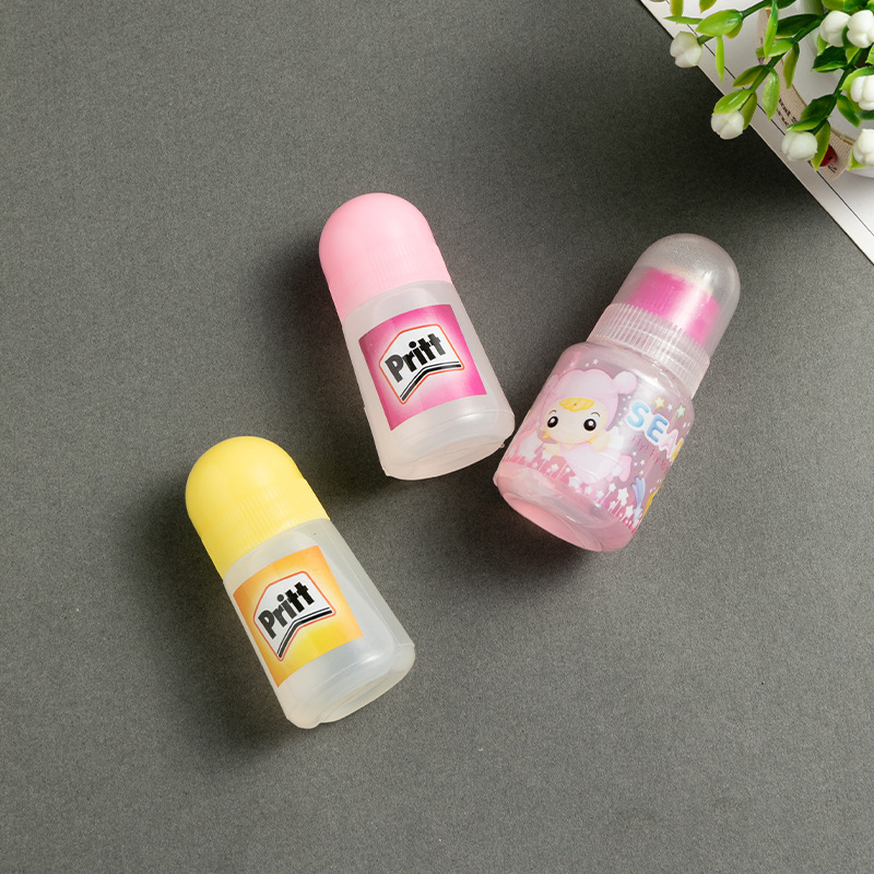 20ml líquido pegamento dibujos animados mini pegamento de carga pegamento manual para niños esponja cabeza pegamento líquido fabricante al por mayor Specification image