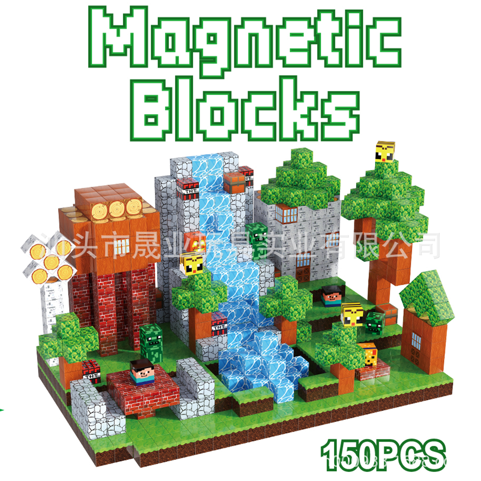 The factory produces magnetic block building block sets, magnetic toys in various scenarios, children's assembly, educational and three-dimensional thinking Specification image
