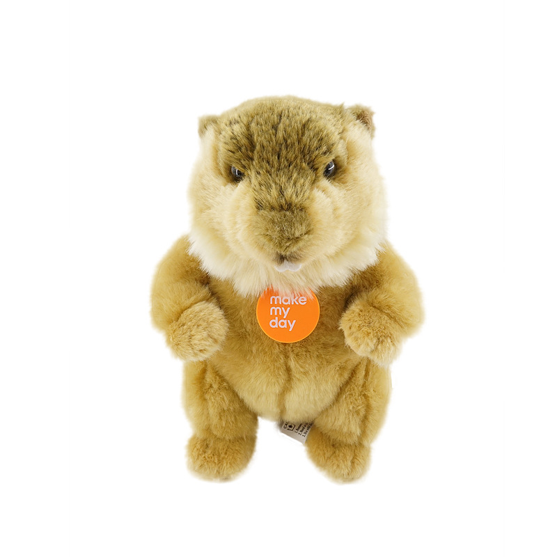 Simulation process: Simulated groundhog, Capibala, guinea pig, groundhog doll, big fangs, plush toy Item Picture