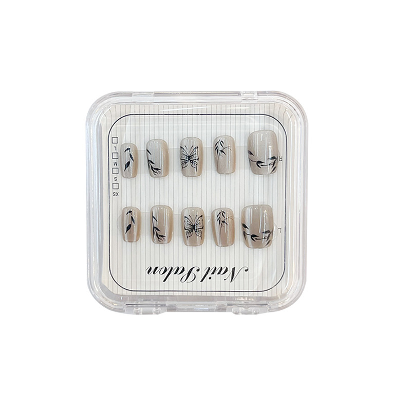 Nail patches, wearable nails, nail patches, hand-worn nails, nail retail 10-piece set Item Picture