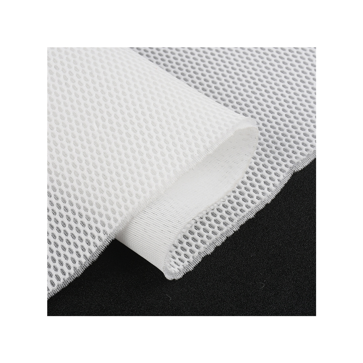 Polyester low-elasticity 045 mesh fabric for mattress seat cover, bag and shoe materials, sandwich mesh fabric Application Scenario