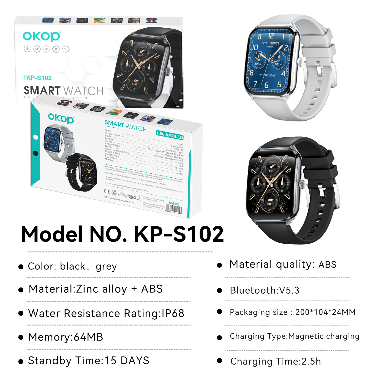 The S102 smartwatch, Bluetooth call, blood pressure pedometer, wristband, curved screen, narrow bezel, sports waterproof, cross-border bestseller Application Scenario