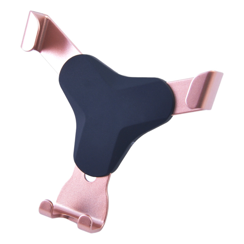 Pewer's new air outlet gravity sensor car lazy phone stand, car imitation metal navigation triangular gravity Item Picture