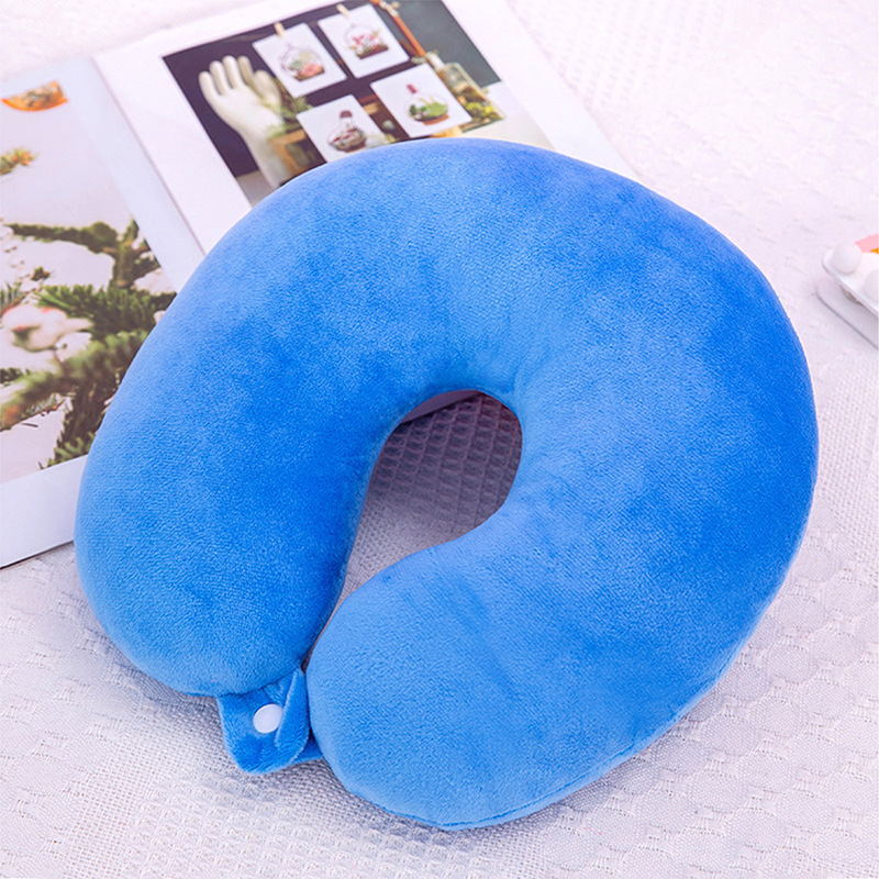 Office lunch break U-shaped pillow, neck support, soft car seat pillow, outdoor travel PP cotton U-shaped pillow