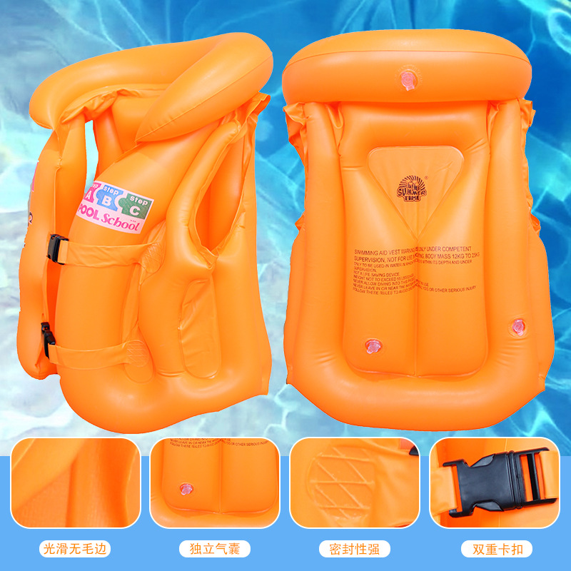 Children's swimming high-buoyancy vest, universal beginner swimming equipment for kids, professional inflatable vest life jacket Application Scenario